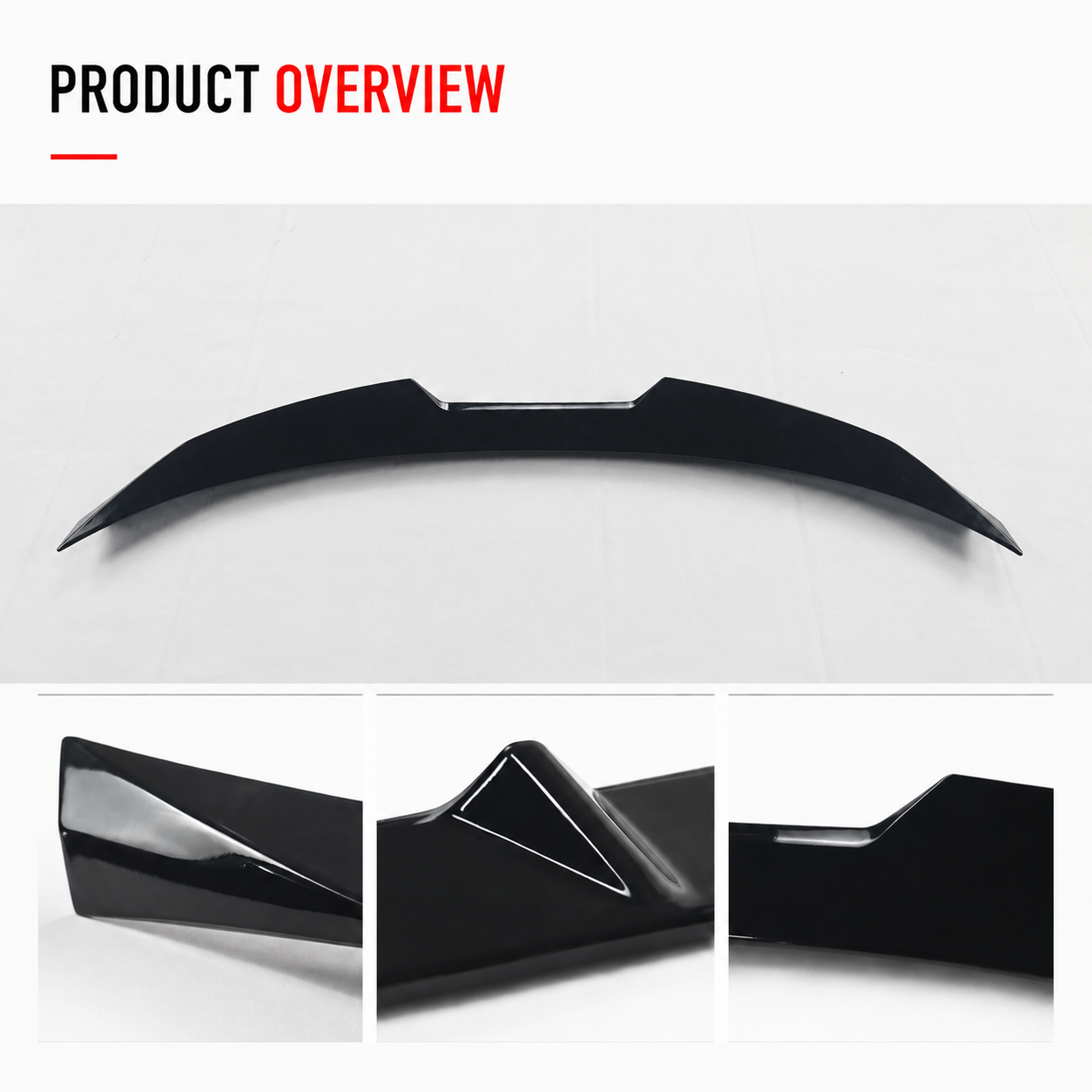 VXSPEED V1 Boot Spoiler for BMW 3 Series G20 - Black ABS