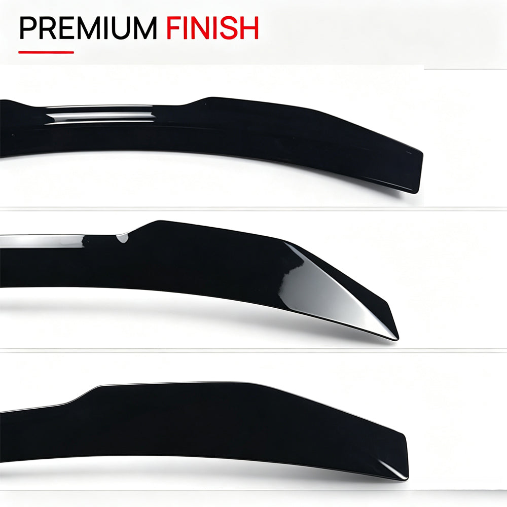 VXSPEED V1 Upper Rear Spoiler for BMW 3 Series G20 - Black ABS finish detail