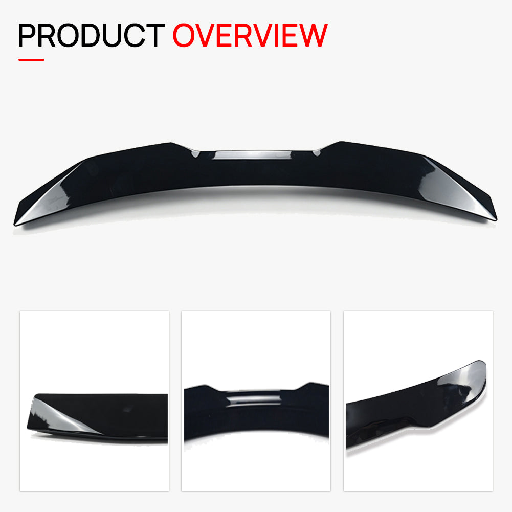 VXSPEED V1 Upper Rear Spoiler for BMW 3 Series G20 - Black ABS overview