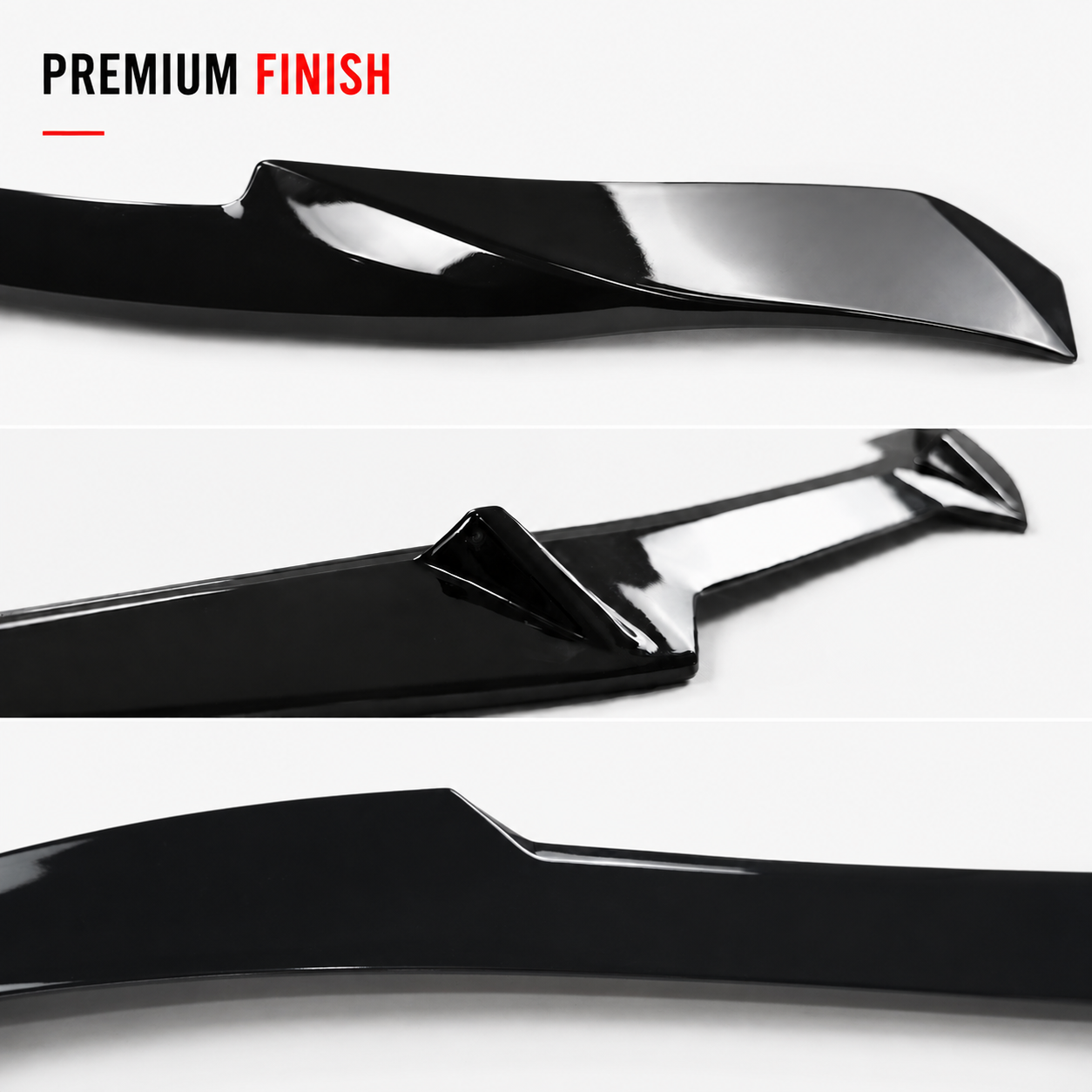 VXSPEED V1 Boot Spoiler for BMW 3 Series G20 - Black ABS finish detail