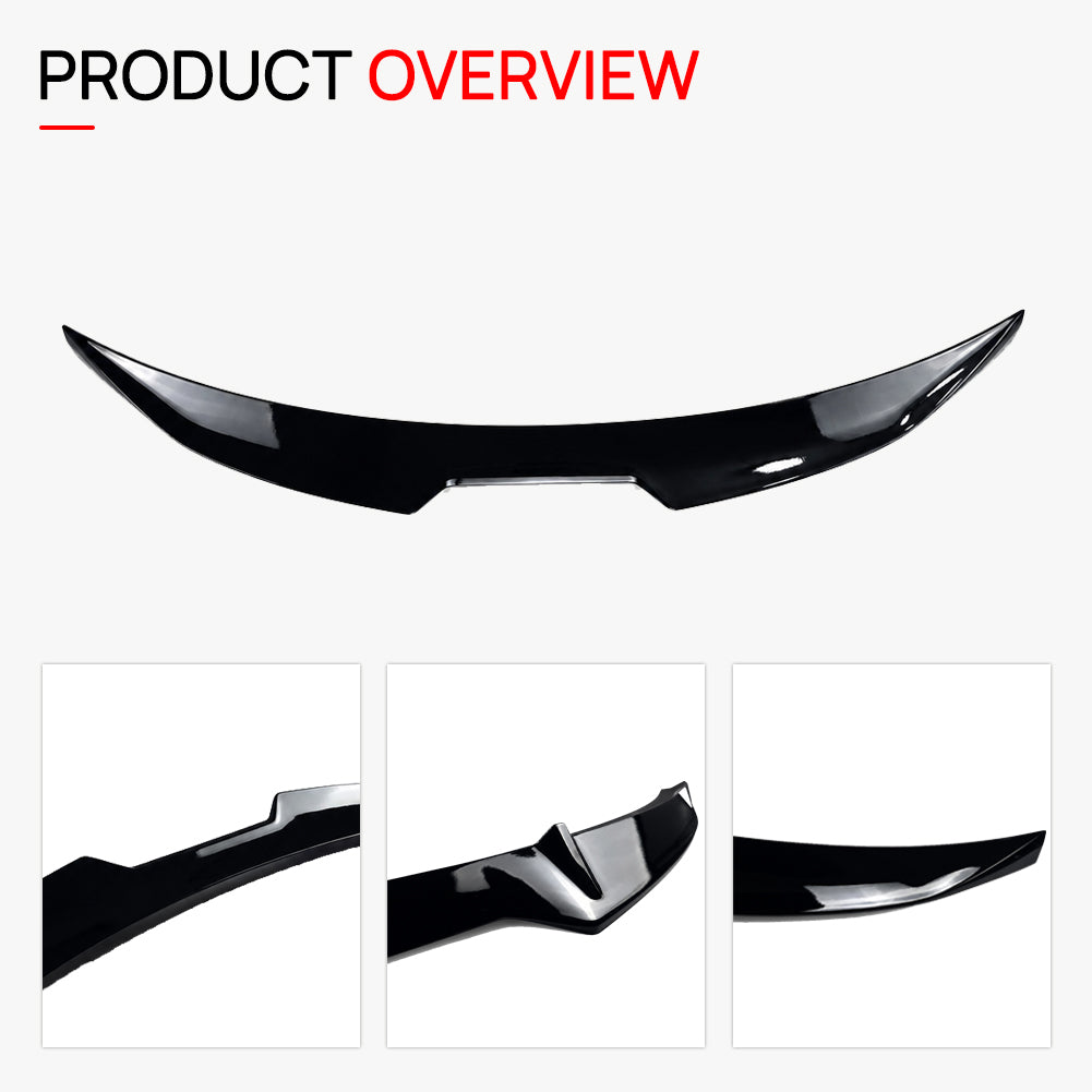 VXSPEED V1 Boot Spoiler for BMW 4 Series / i4 G26 - Black ABS overview