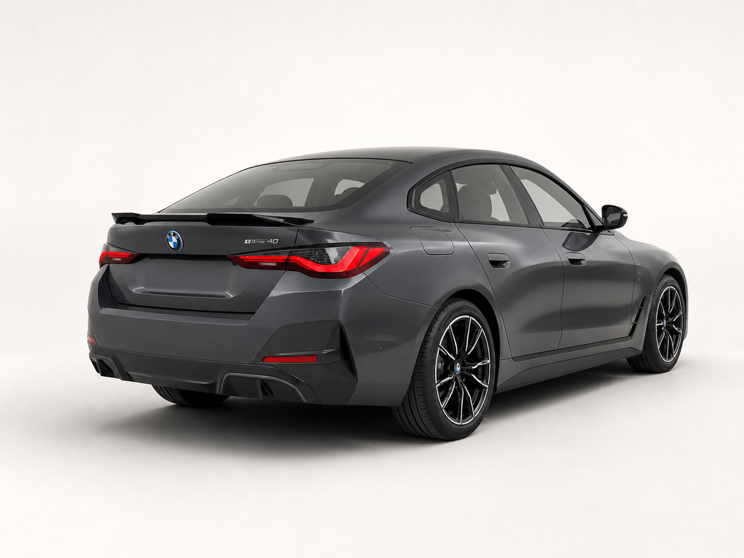 VXSPEED V1 Boot Spoiler for BMW 4 Series / i4 G26 - Black ABS — installed-position illustration