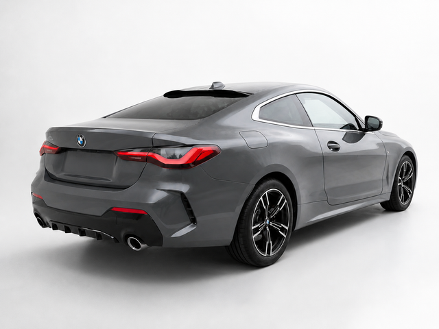 VXSPEED V1 Upper Rear Spoiler for BMW 4 Series G22 - Black ABS — installed view